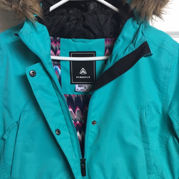 Turquoise Firefly Aquabase 5K Women's Winter Jacket - Picture 2 of 12